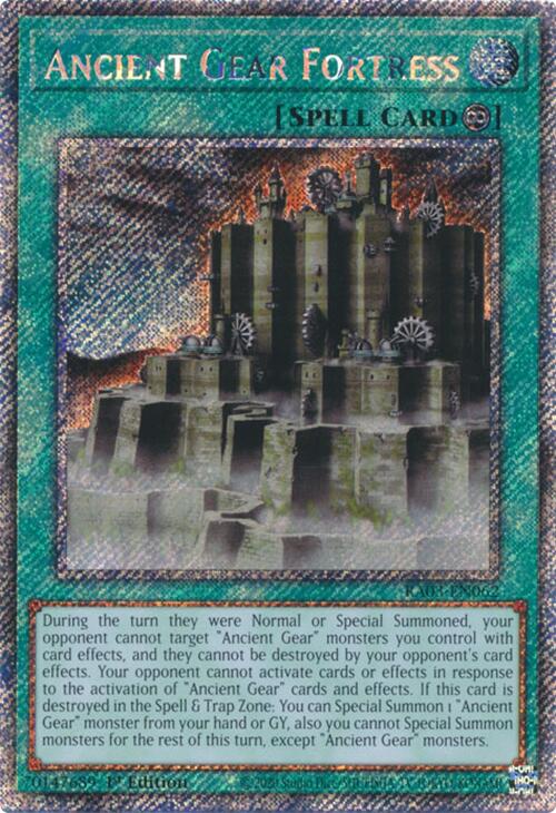 Ancient Gear Fortress (Platinum Secret Rare) [RA03-EN062] Platinum Secret Rare Yu-Gi-Oh!