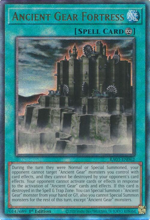 Ancient Gear Fortress (UTR) [RA03-EN062] Prismatic Ultimate Rare Yu-Gi-Oh!