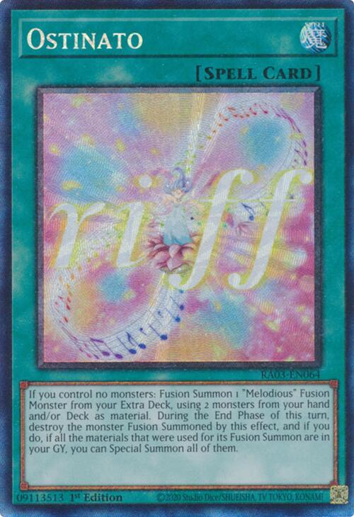 Ostinato (CR) [RA03-EN064] Prismatic Collector's Rare Yu-Gi-Oh!