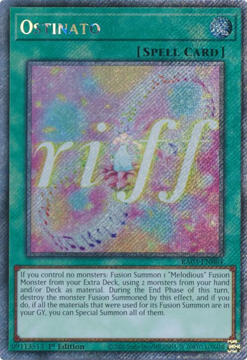 Ostinato (Platinum Secret Rare) [RA03-EN064] Platinum Secret Rare Yu-Gi-Oh!