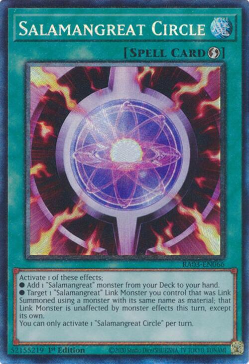 Salamangreat Circle (CR) [RA03-EN066] Prismatic Collector's Rare Yu-Gi-Oh!