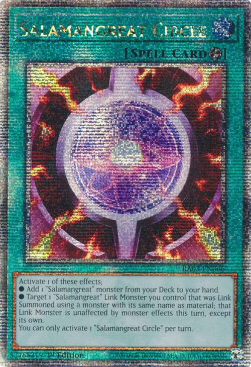 Salamangreat Circle (Quarter Century Secret Rare) [RA03-EN066] Quarter Century Secret Rare Yu-Gi-Oh!
