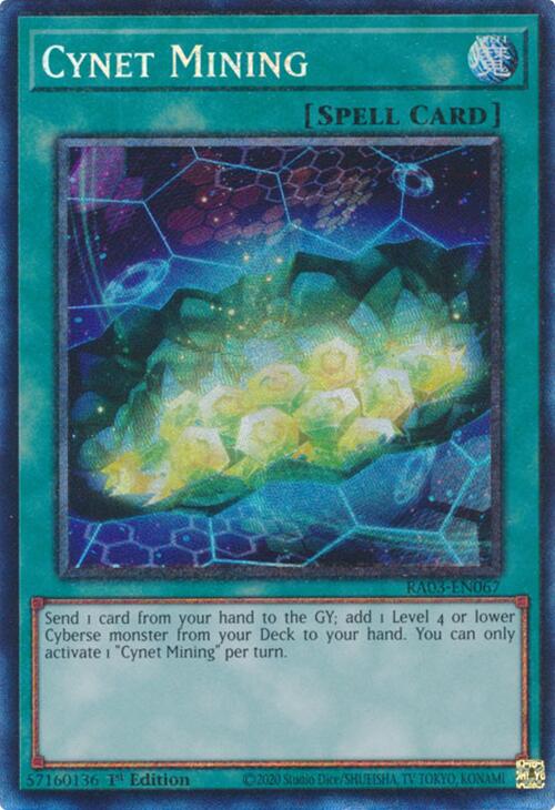 Cynet Mining (CR) [RA03-EN067] Prismatic Collector's Rare Yu-Gi-Oh!