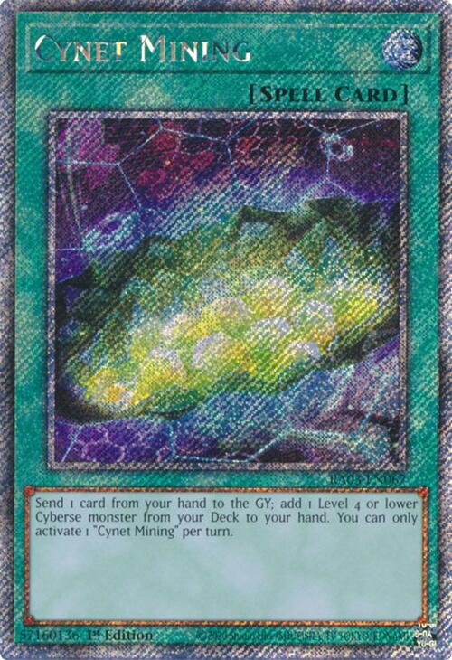 Cynet Mining (Platinum Secret Rare) [RA03-EN067] Platinum Secret Rare Yu-Gi-Oh!
