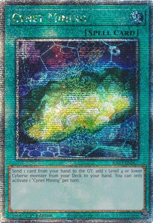 Cynet Mining (Quarter Century Secret Rare) [RA03-EN067] Quarter Century Secret Rare Yu-Gi-Oh!