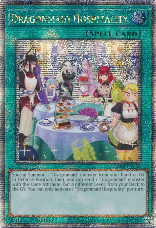 Dragonmaid Hospitality (Alternate Art) (Quarter Century Secret Rare) [RA03-EN068] Quarter Century Secret Rare Yu-Gi-Oh!