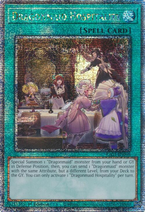 Dragonmaid Hospitality (Quarter Century Secret Rare) [RA03-EN068] Quarter Century Secret Rare Yu-Gi-Oh!