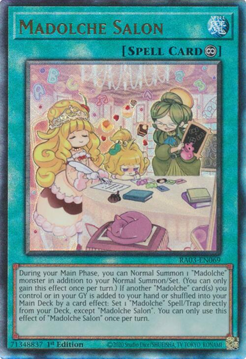 Madolche Salon (UTR) [RA03-EN069] Prismatic Ultimate Rare Yu-Gi-Oh!