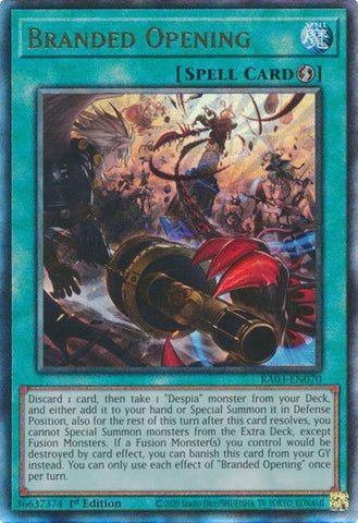 Branded Opening (UTR) [RA03-EN070] Prismatic Ultimate Rare Yu-Gi-Oh!
