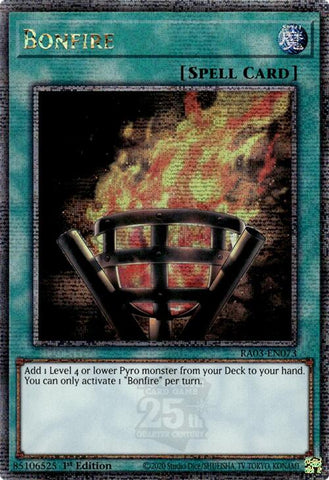 Bonfire (Quarter Century Secret Rare) [RA03-EN073] Quarter Century Secret Rare Yu-Gi-Oh!