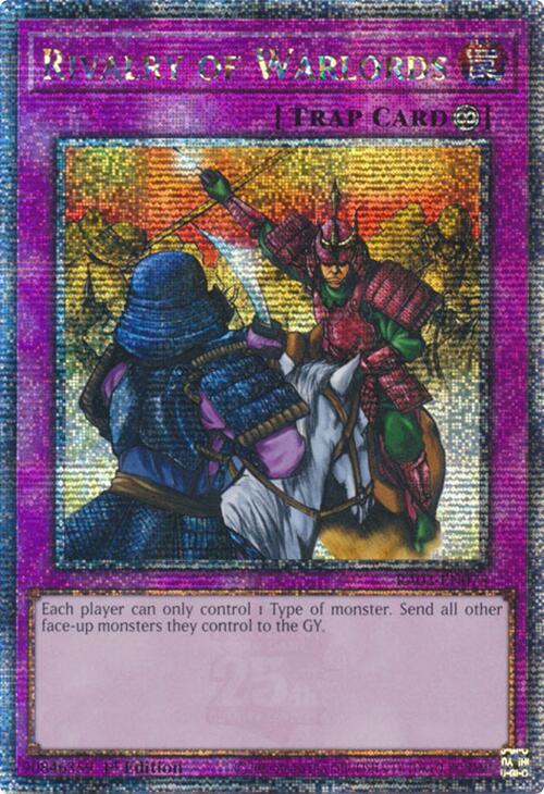 Rivalry of Warlords (Quarter Century Secret Rare) [RA03-EN075] Quarter Century Secret Rare Yu-Gi-Oh!