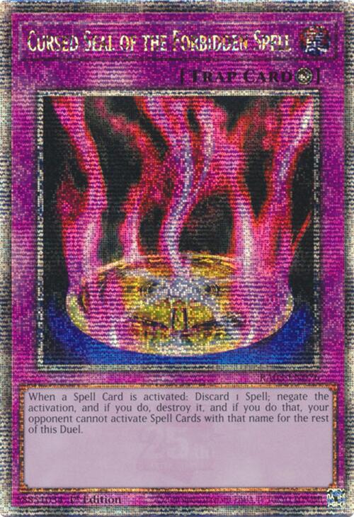 Cursed Seal of the Forbidden Spell (Quarter Century Secret Rare) [RA03-EN076] Quarter Century Secret Rare Yu-Gi-Oh!