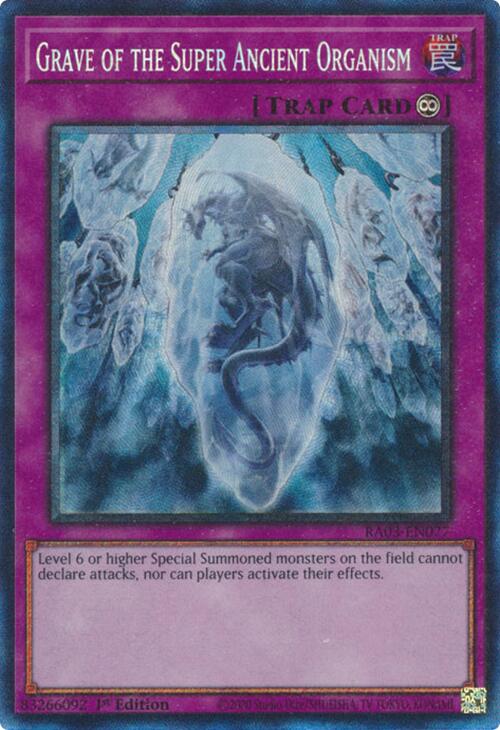 Grave of the Super Ancient Organism (CR) [RA03-EN077] Prismatic Collector's Rare Yu-Gi-Oh!