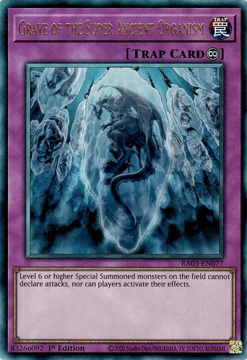 Grave of the Super Ancient Organism (UTR) [RA03-EN077] Prismatic Ultimate Rare Yu-Gi-Oh!