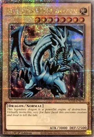 Blue-Eyes White Dragon (Quarter Century Secret Rare) [RA03-EN079] Quarter Century Secret Rare Yu-Gi-Oh!