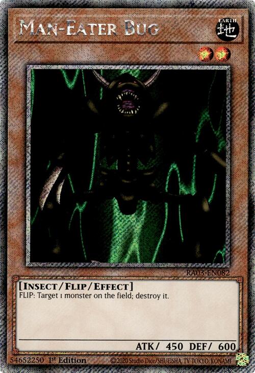 Man-Eater Bug (Platinum Secret Rare) [RA03-EN082] Platinum Secret Rare Yu-Gi-Oh!