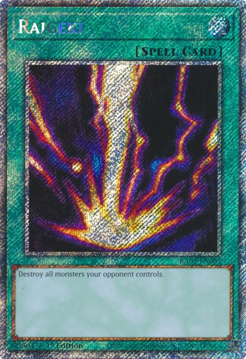 Raigeki (Platinum Secret Rare) [RA03-EN083] Platinum Secret Rare Yu-Gi-Oh!