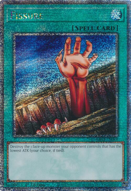 Fissure (Quarter Century Secret Rare) [RA03-EN084] Quarter Century Secret Rare Yu-Gi-Oh!