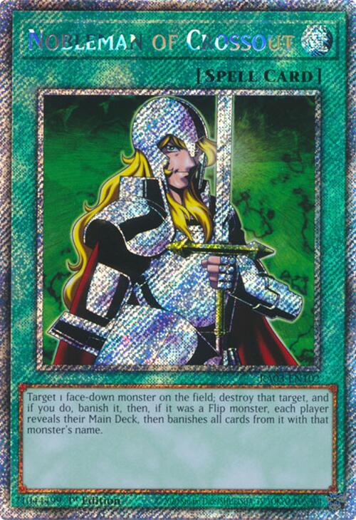 Nobleman of Crossout (Platinum Secret Rare) [RA03-EN102] Platinum Secret Rare Yu-Gi-Oh!