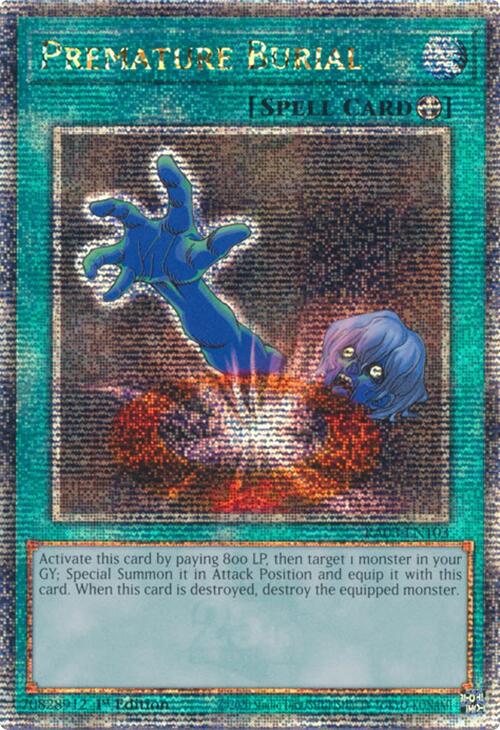 Premature Burial (Quarter Century Secret Rare) [RA03-EN103] Quarter Century Secret Rare Yu-Gi-Oh!