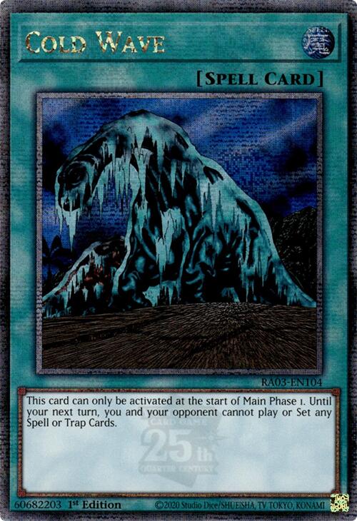 Cold Wave (Quarter Century Secret Rare) [RA03-EN104] Quarter Century Secret Rare Yu-Gi-Oh!