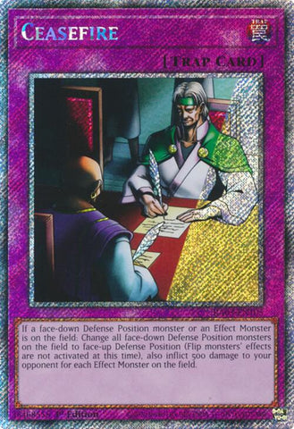 Ceasefire (Platinum Secret Rare) [RA03-EN105] Platinum Secret Rare Yu-Gi-Oh!