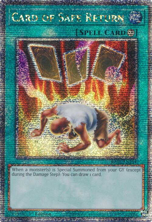 Card of Safe Return (Quarter Century Secret Rare) [RA03-EN114] Quarter Century Secret Rare Yu-Gi-Oh!
