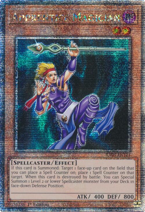Apprentice Magician (Quarter Century Secret Rare) [RA03-EN124] Quarter Century Secret Rare Yu-Gi-Oh!