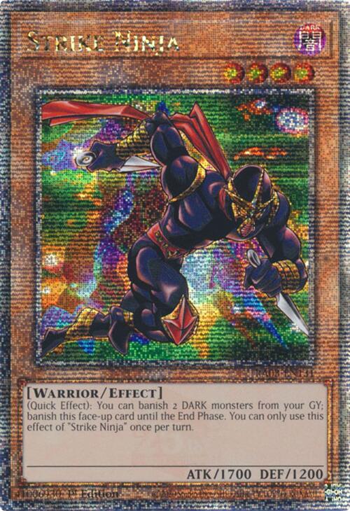 yugioh all ninja cards Strike Ninja (Quarter Century Secret Rare) [RA03-EN131] Quarter Centur