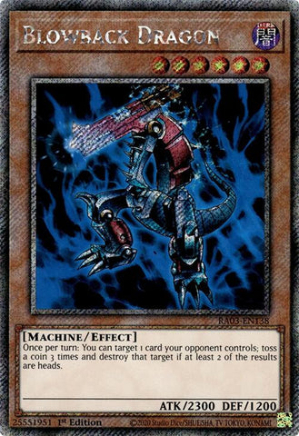 Blowback Dragon (Platinum Secret Rare) [RA03-EN138] Platinum Secret Rare Yu-Gi-Oh!