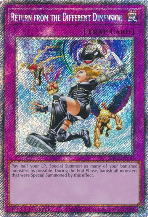 Return from the Different Dimension (Platinum Secret Rare) [RA03-EN140] Platinum Secret Rare Yu-Gi-Oh!