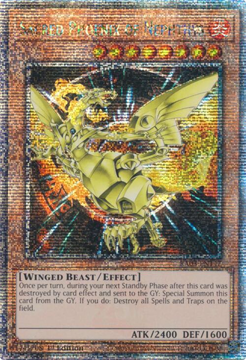 Sacred Phoenix of Nephthys (Quarter Century Secret Rare) [RA03-EN147] Quarter Century Secret Rare Yu-Gi-Oh!