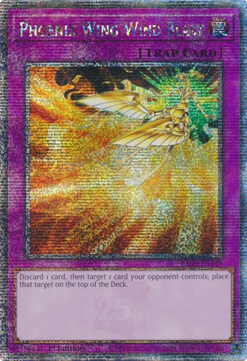 Phoenix Wing Wind Blast (Quarter Century Secret Rare) [RA03-EN149] Quarter Century Secret Rare Yu-Gi-Oh!