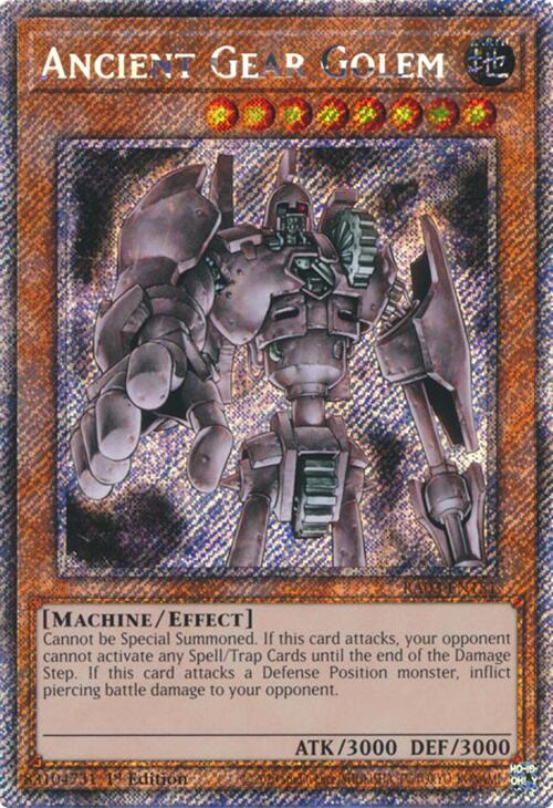 Ancient Gear Golem (Platinum Secret Rare) [RA03-EN151] Platinum Secret Rare Yu-Gi-Oh!