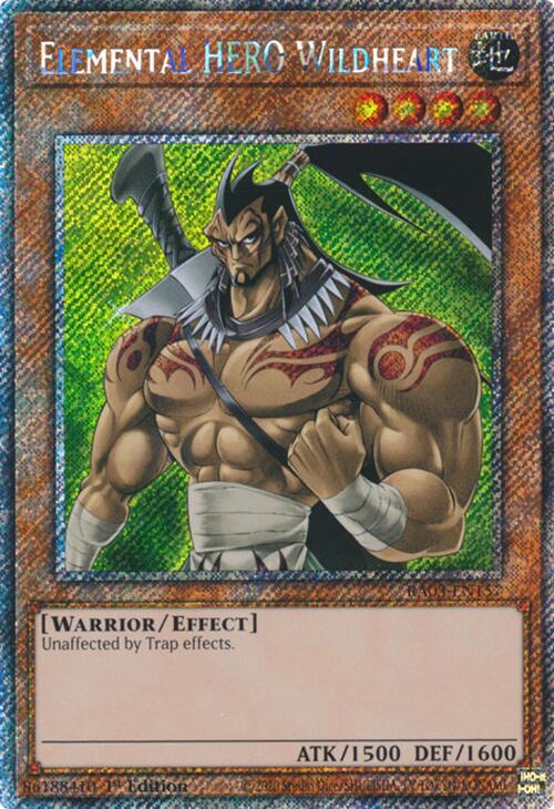 Elemental HERO Wildheart (Platinum Secret Rare) [RA03-EN157] Platinum Secret Rare Yu-Gi-Oh!