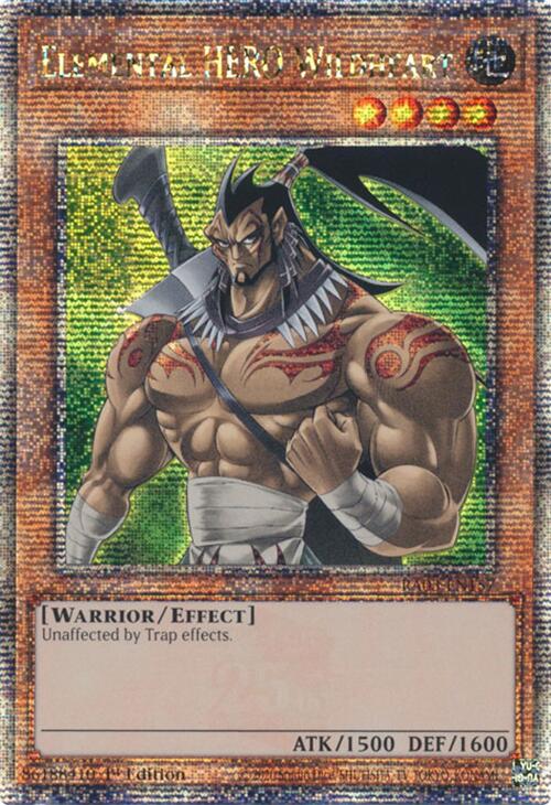 Elemental HERO Wildheart (Quarter Century Secret Rare) [RA03-EN157] Quarter Century Secret Rare Yu-Gi-Oh!
