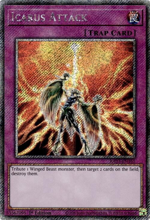 Icarus Attack (Platinum Secret Rare) [RA03-EN165] Platinum Secret Rare Yu-Gi-Oh!
