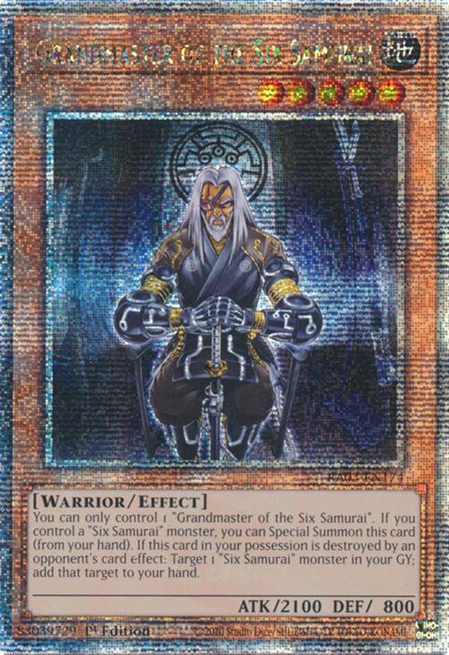 Grandmaster of the Six Samurai (Quarter Century Secret Rare) [RA03-EN174] Quarter Century Secret Rare Yu-Gi-Oh!