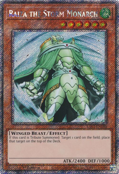 Raiza the Storm Monarch (Platinum Secret Rare) [RA03-EN180] Platinum Secret Rare Yu-Gi-Oh!