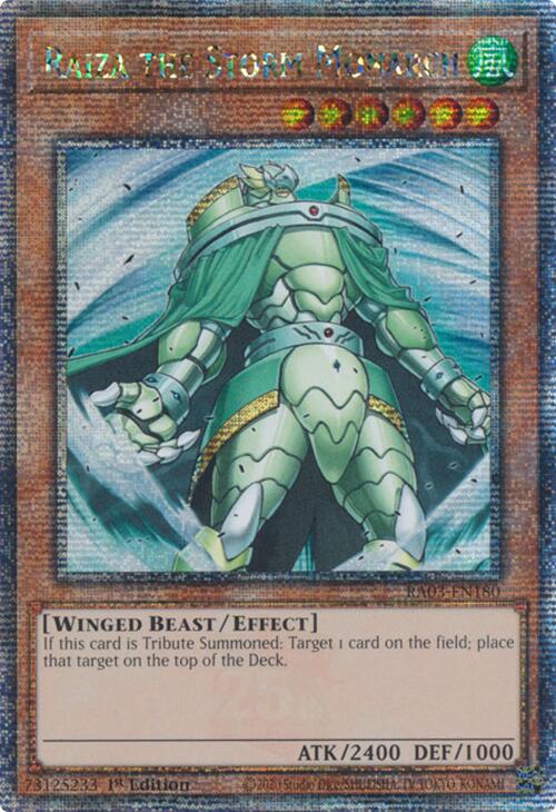 Raiza the Storm Monarch (Quarter Century Secret Rare) [RA03-EN180] Quarter Century Secret Rare Yu-Gi-Oh!