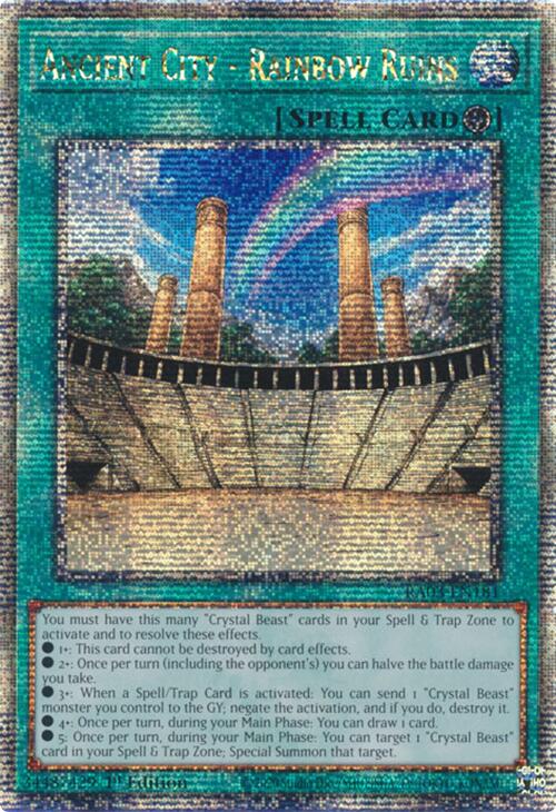 Ancient City - Rainbow Ruins (Quarter Century Secret Rare) [RA03-EN181] Quarter Century Secret Rare Yu-Gi-Oh!