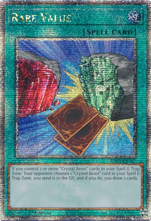 Rare Value (Quarter Century Secret Rare) [RA03-EN182] Quarter Century Secret Rare Yu-Gi-Oh!
