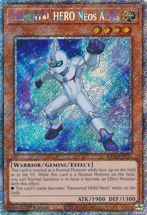 Elemental HERO Neos Alius (Platinum Secret Rare) [RA03-EN184] Platinum Secret Rare Yu-Gi-Oh!