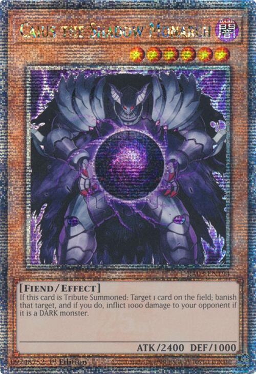 Caius the Shadow Monarch (Quarter Century Secret Rare) [RA03-EN194] Quarter Century Secret Rare Yu-Gi-Oh!
