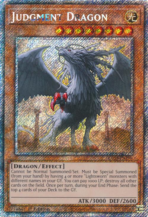 Judgment Dragon (Platinum Secret Rare) [RA03-EN196] Platinum Secret Rare Yu-Gi-Oh!
