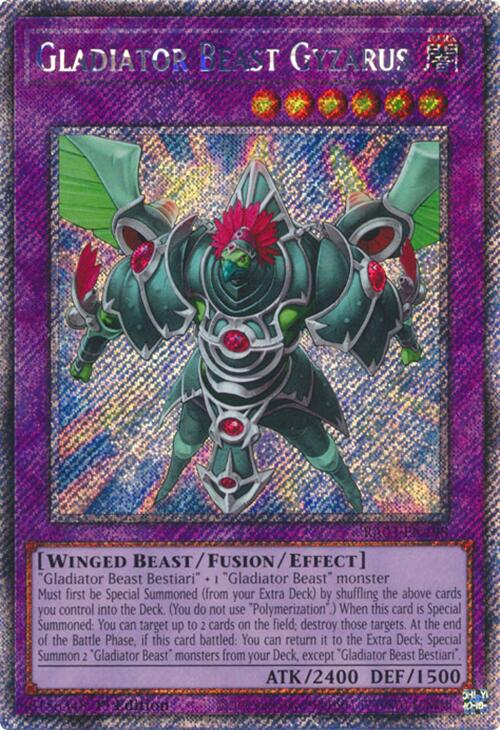 Gladiator Beast Gyzarus (Platinum Secret Rare) [RA03-EN198] Platinum Secret Rare Yu-Gi-Oh!