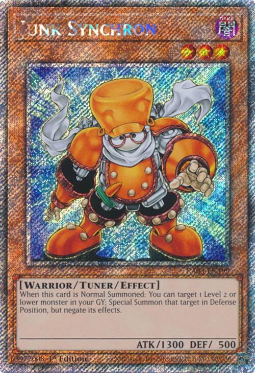 Junk Synchron (Platinum Secret Rare) [RA03-EN199] Platinum Secret Rare Yu-Gi-Oh!