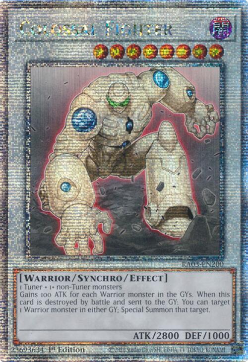 Colossal Fighter (Quarter Century Secret Rare) [RA03-EN200] Quarter Century Secret Rare Yu-Gi-Oh!