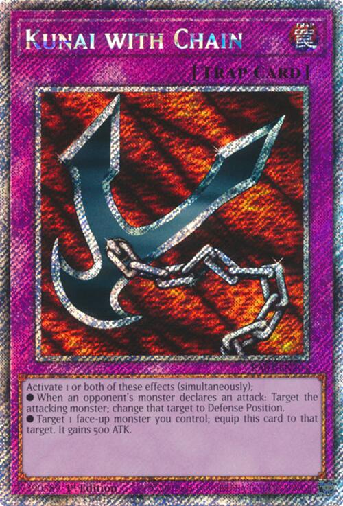 Kunai with Chain (Platinum Secret Rare) [RA03-EN204] Platinum Secret Rare Yu-Gi-Oh!