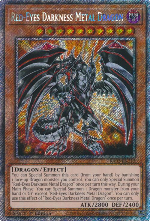 Red-Eyes Darkness Metal Dragon (Platinum Secret Rare) [RA03-EN212] Platinum Secret Rare Yu-Gi-Oh!